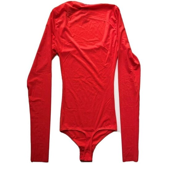 SKIMS Kim Kardashian Jelly Sheer Long Sleeve Bodysuit Size XXS - Picture 4 of 8